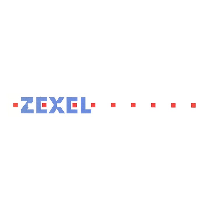 Logo for Japanese car-parts maker Zexel designed by PAOS in 1991, LogoArchive, Logo Histories