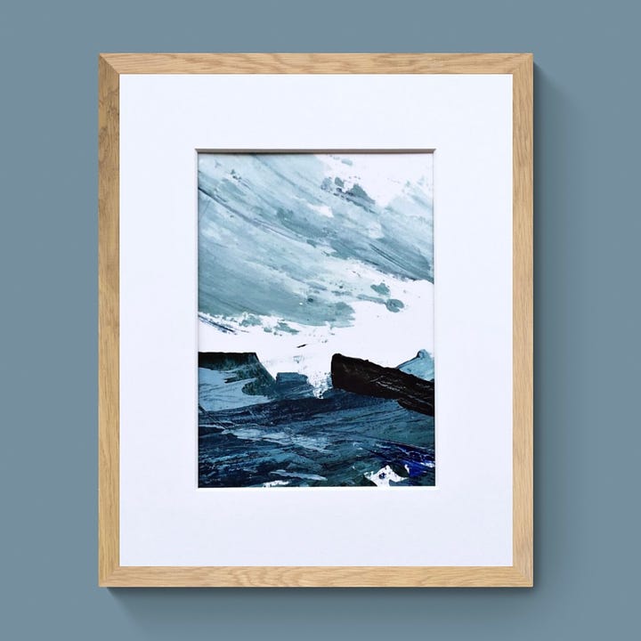 Semi abstract seascape paintings