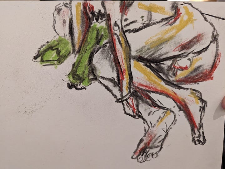 life drawing sketches of male nude