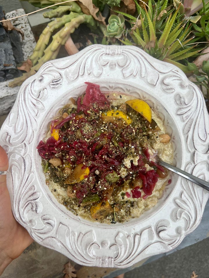 savory oatmeal. by The Golden Yarrow Taylor's Substack