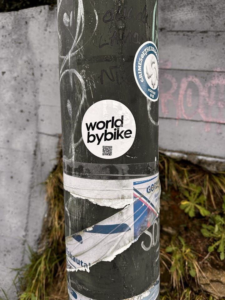 worldbybike stickers