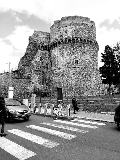 il castello di Reggio e il duomo di Messina