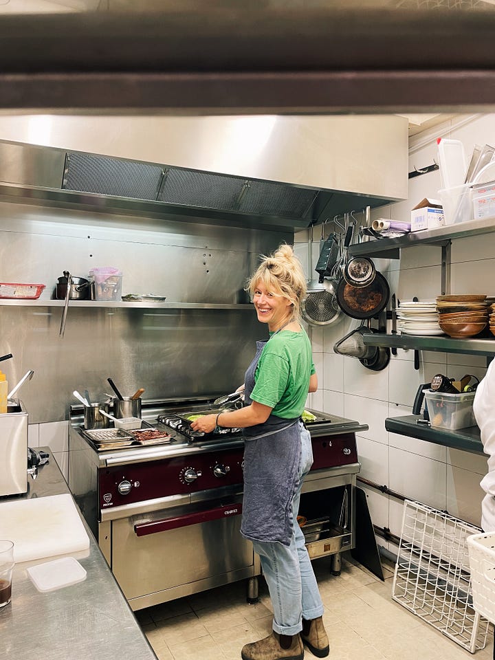 Aube restaurant in Paris with chef Carrie Solomon