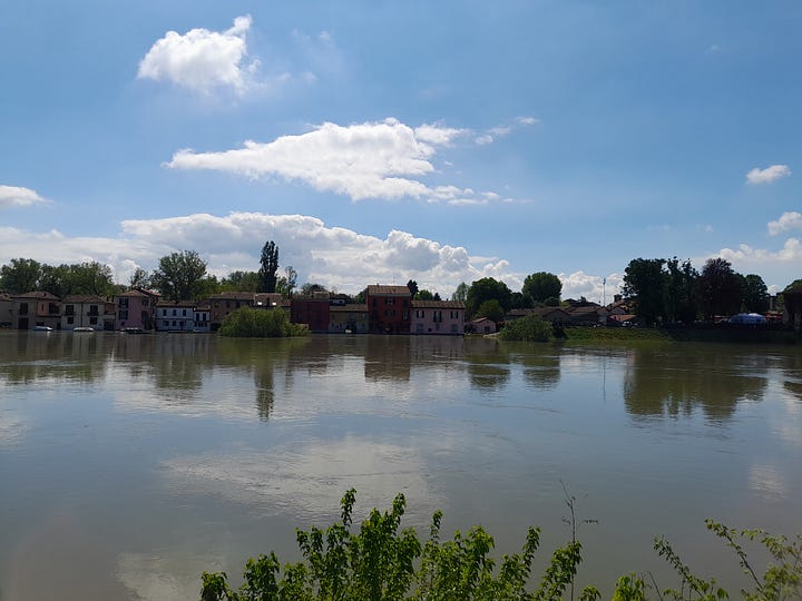 La piena del Ticino a Pavia