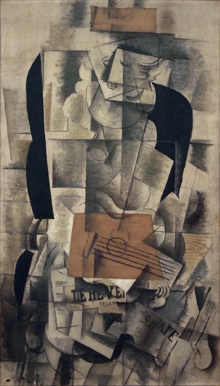 Georges Braque Le Portugais,  Donna con chitarra 