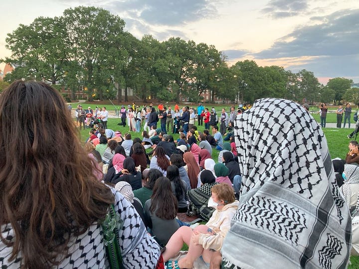 University of MD October 7 vigil