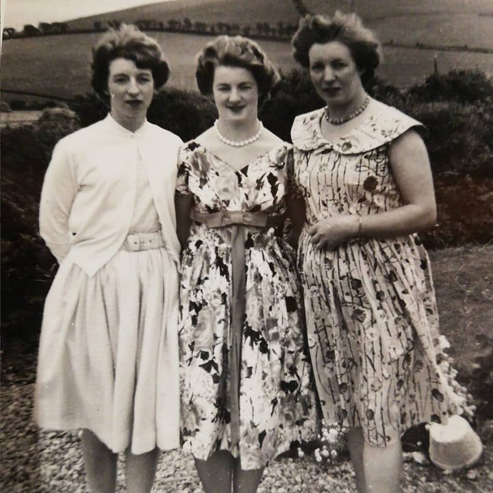 Nana (L) and Granny (far right)