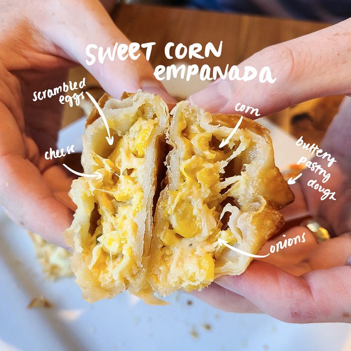 The Giddy Goat Coffee Roasters empanadas