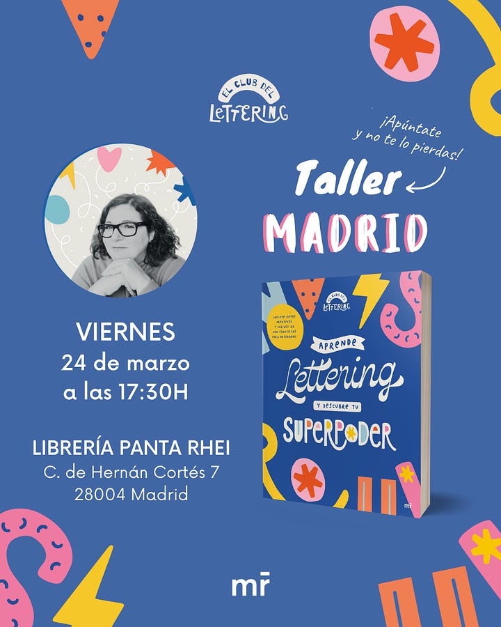 Taller, presentación y firma en Madrid