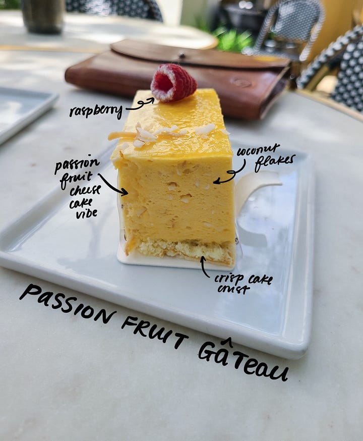 Renaissance Patisserie Passion Fruit Gateau cake