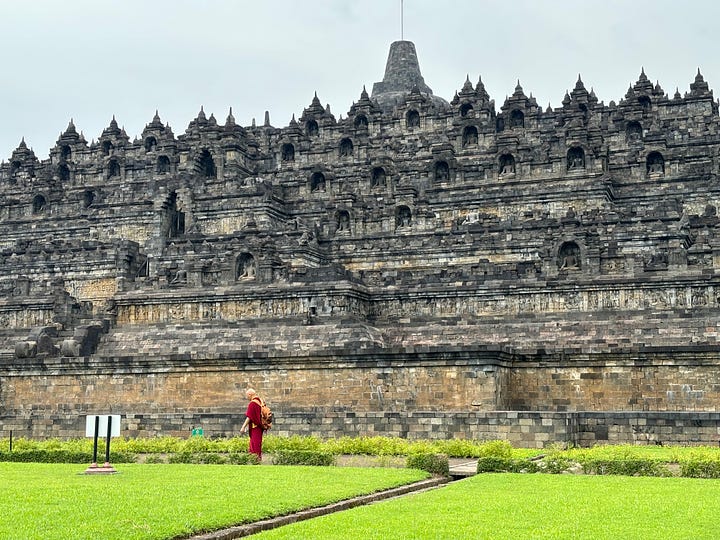 Borobudur and Prambanan Temples near to Yogyakarta, Indonesia
