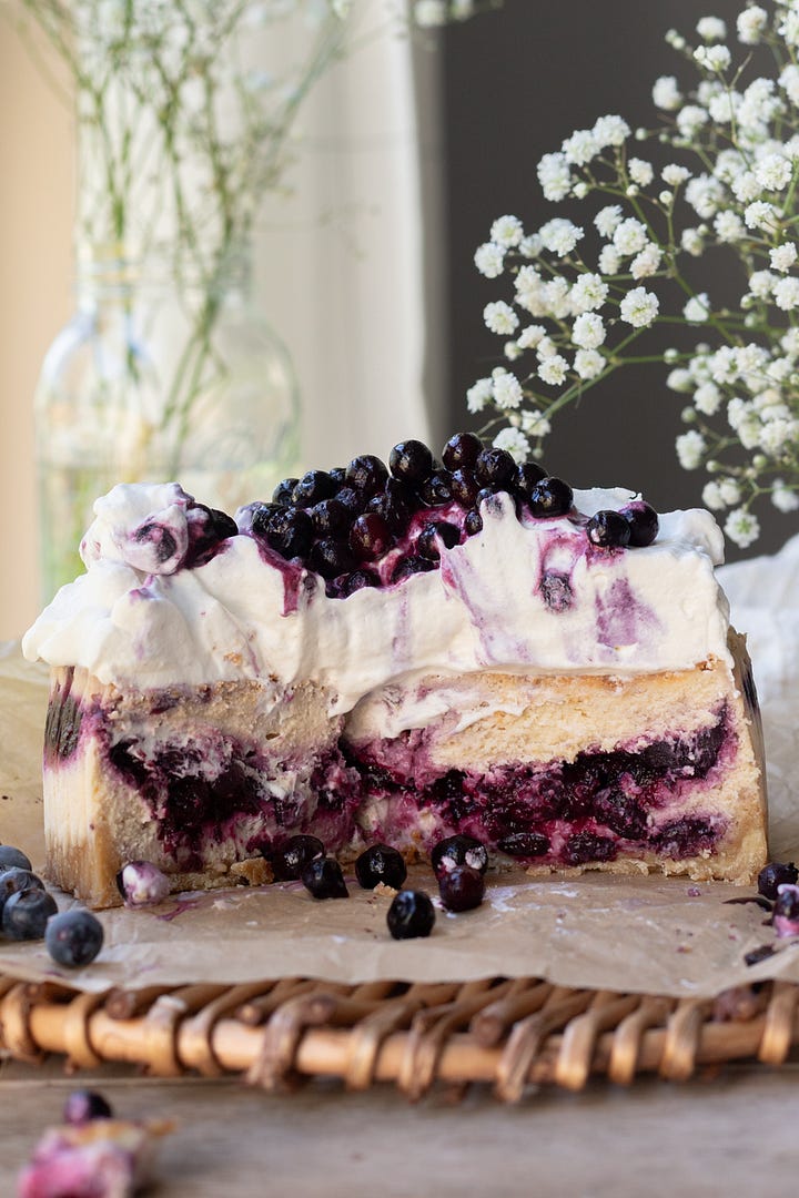 Wild Blueberry Cheesecake - By Erin Kyles