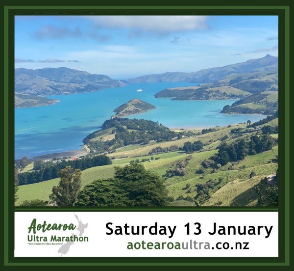 amazing views from the banks peninsula on the Aotearoa Ultra Marathon trail running event