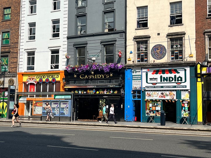 Photos in and outside of Cassidys, Westmoreland Street