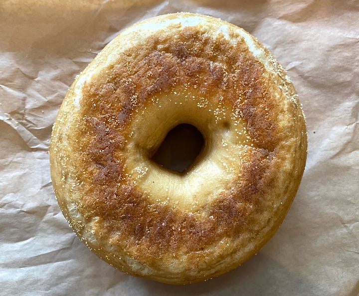 Bottoms of the plain and everything bagels