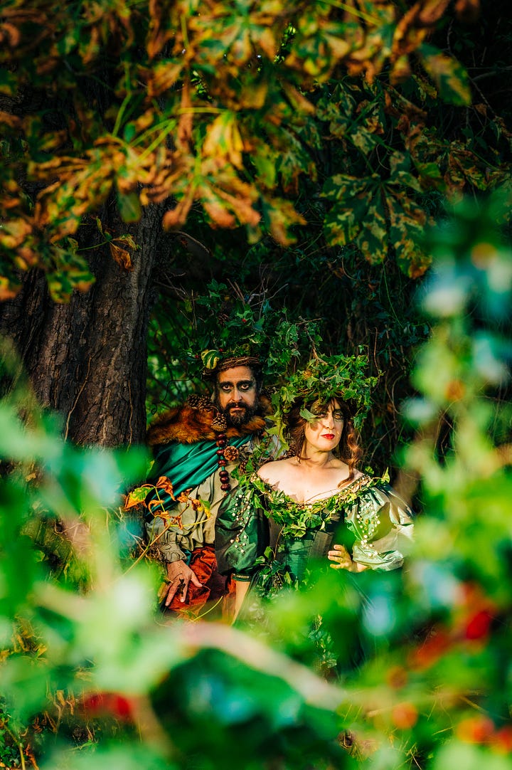 The Holly King and The Ivy Queen at Yuletide
