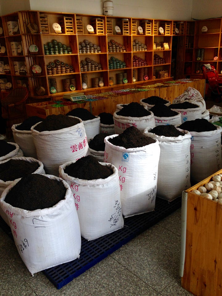 Kangle Wholesale Tea Market in Kunming