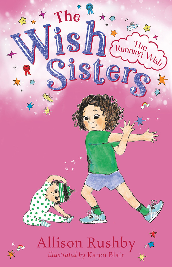 Covers for Teacher, Teacher (edited by Megan Daley), The Wish Sisters: The Running Wish and The Pet Wish by Allison Rushby, and The First Summer of Callie McGee by A. L. Tait