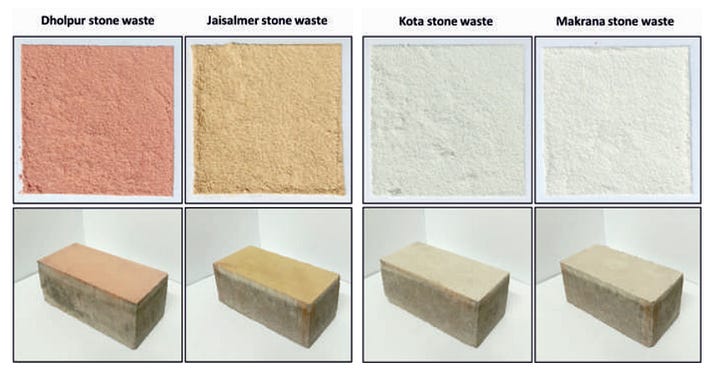 Compressed Colored Bi-layered Bricks