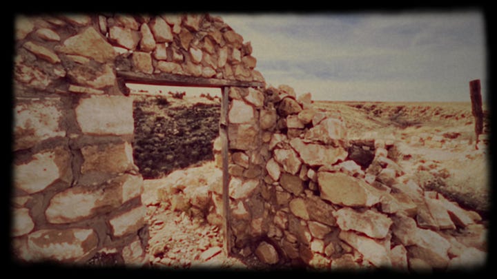 Photographs of ruins near the Two Guns Exit on I40 East of Flagstaff, Arizona