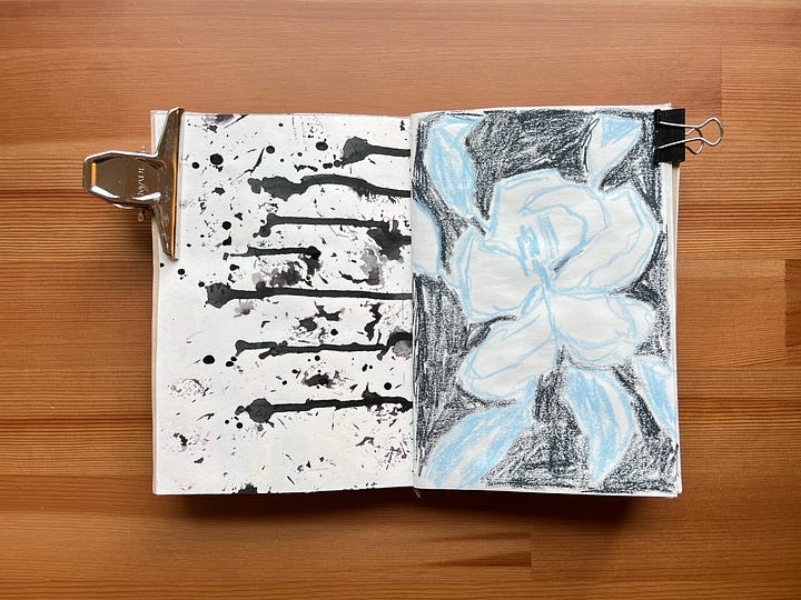 Paintings of magnolia blooms