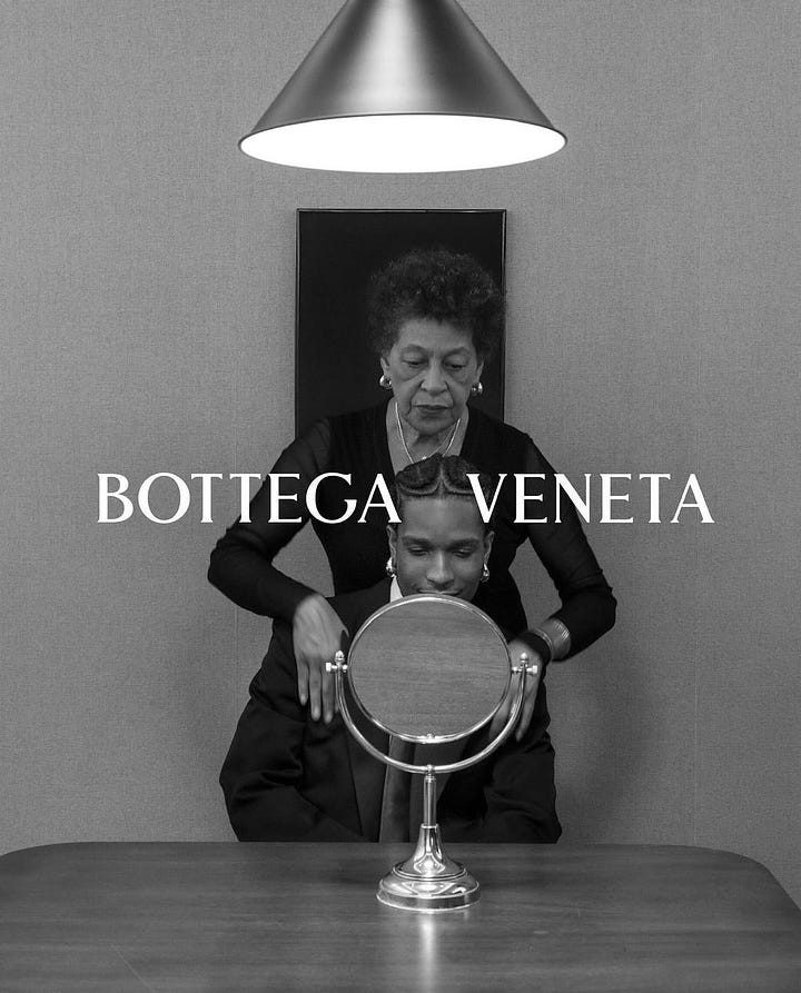 Carrie Mae Weems photographs from Kitchen Table Series and Bottega Veneta ad