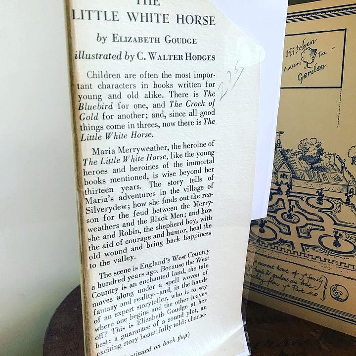 US edition of The Little White Horse by Elizabeth Goudge