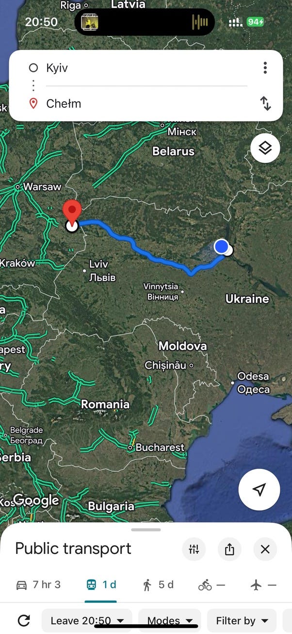 Kyiv to Warsaw on the sleeper train