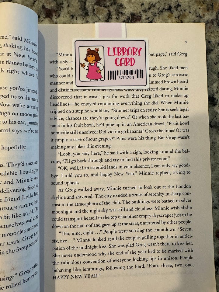 DW bookmark from Etsy