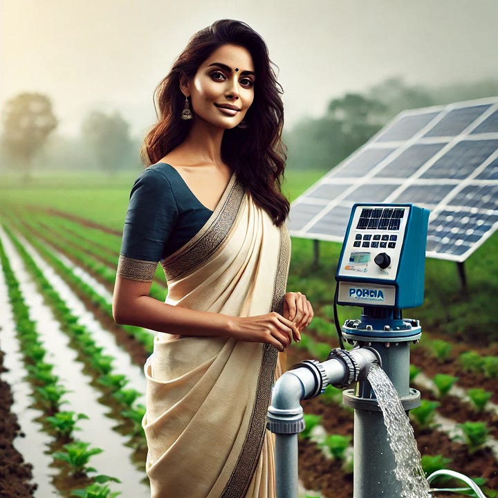 A Solar PV-Battery Based Hybrid Water Pumping System for Rural Areas