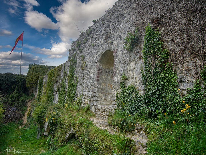 The ruins of the Ducal Palace of Fecamp