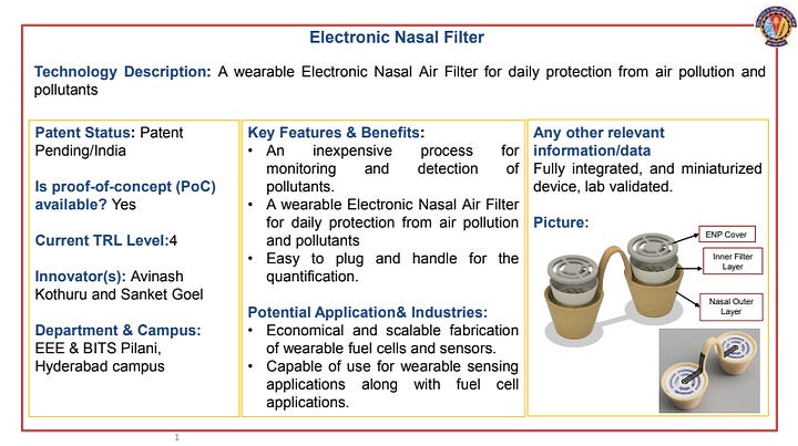 Electronic Nasal Filter