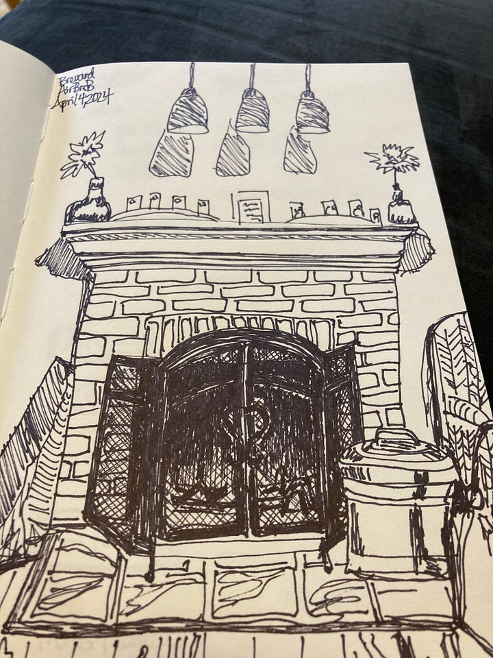 Sketches and doodles of what’s in front of me