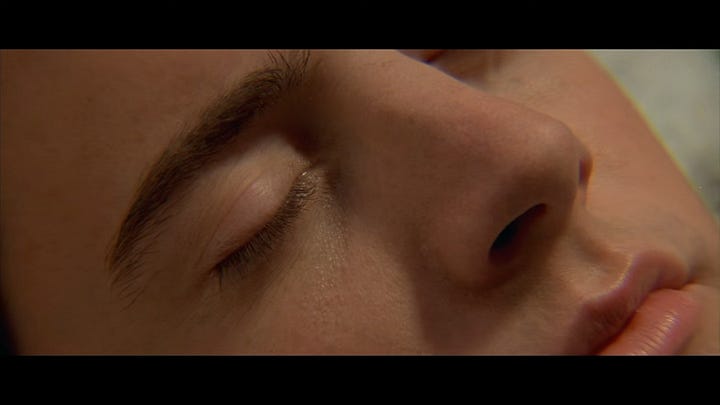 a close up of actor Kyle MacLachlan's face and ear