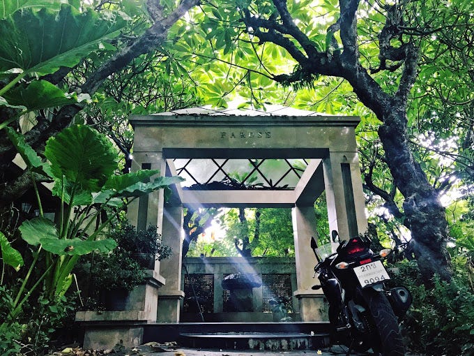 The lush entrance at Faro Sauna and the ultra chic rooftop of Chakran.