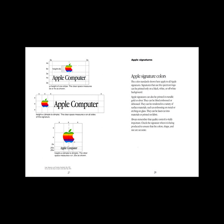 Apple Computer brand guidelines, 1990s Standards Manual
