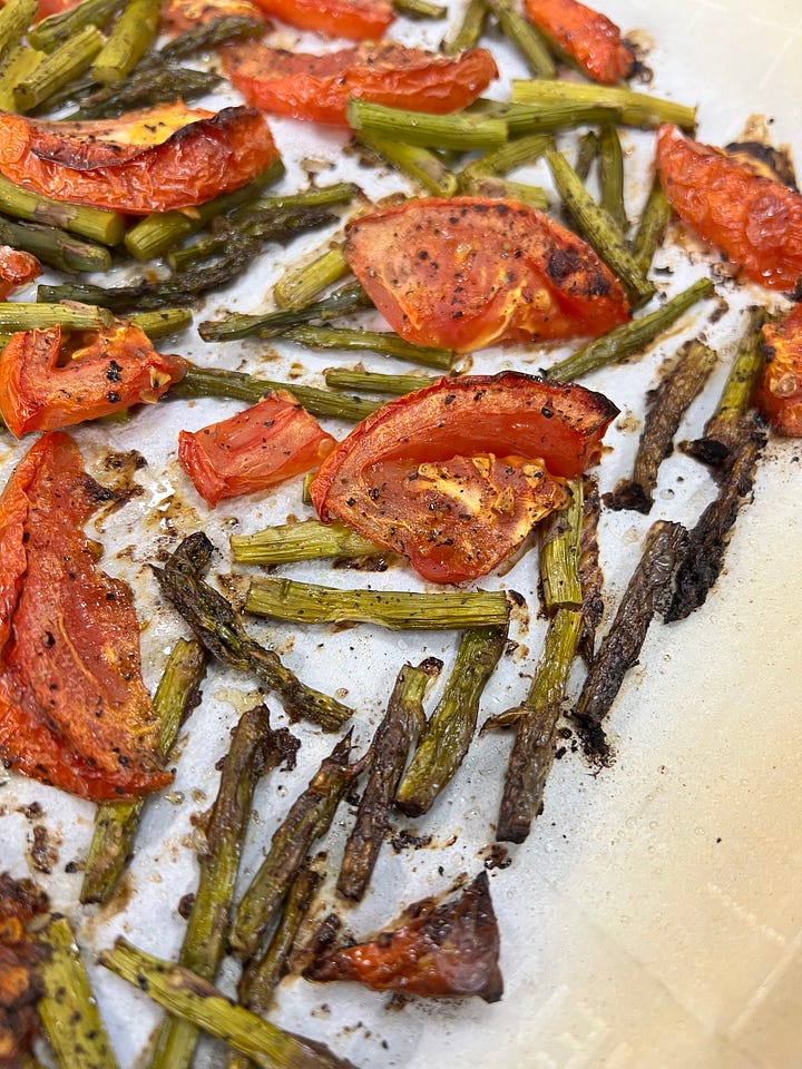 Roasted Asparagus and Tomatoes by Chef Bek Davis