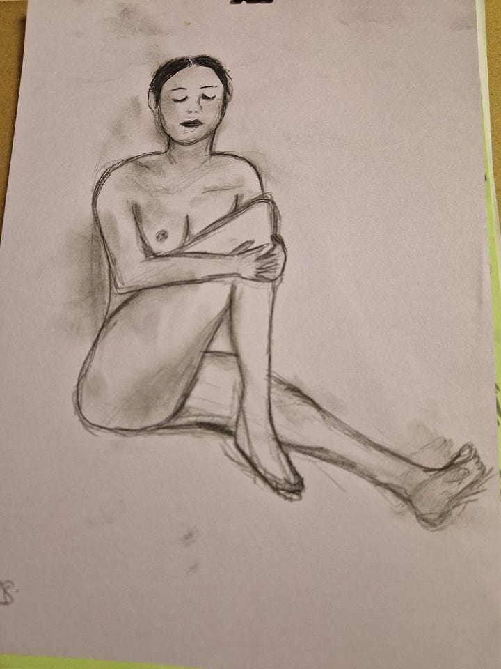 life drawing model in Cardiff