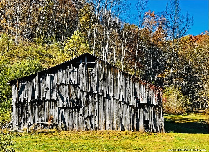 Four photos of scenic landscapes in West Virginia