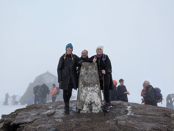 Walking up Ben Nevis