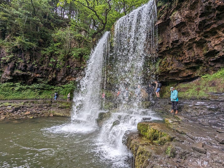 guided waterfall walking in the Brecon Beacons National Park