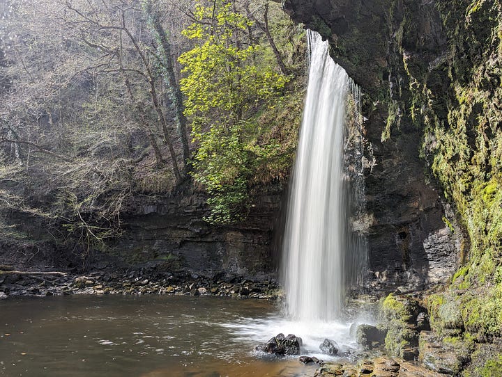 waterfalls in the Brecon Beacons