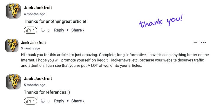 Special thanks to the first supporter for your amazing encouragement and support!