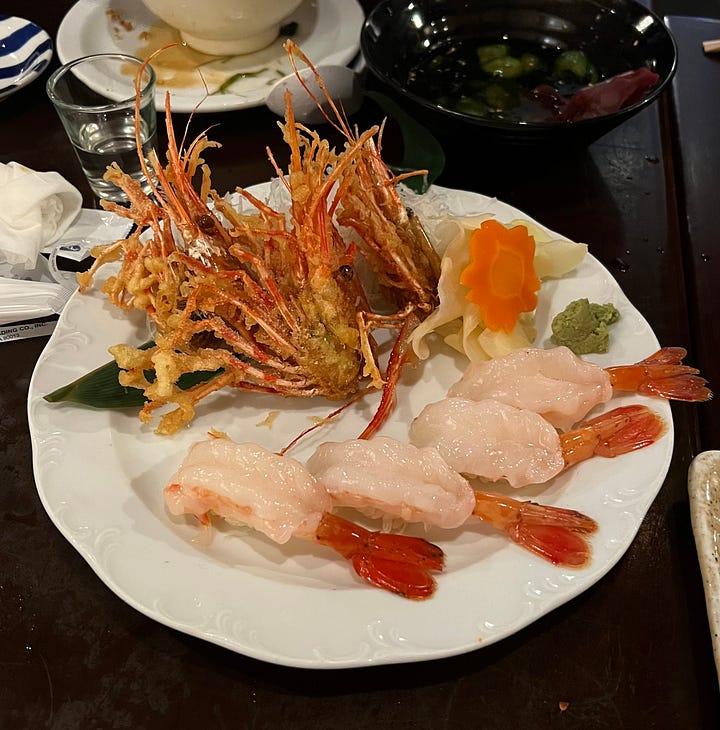 Sushi at Yabu