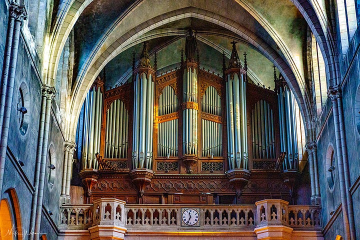 The organ if the Saint-Martin church in Pau
