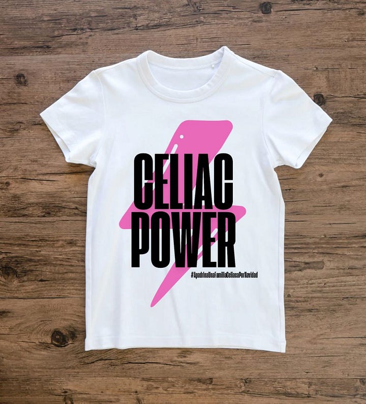 Camisetas poder celiaco