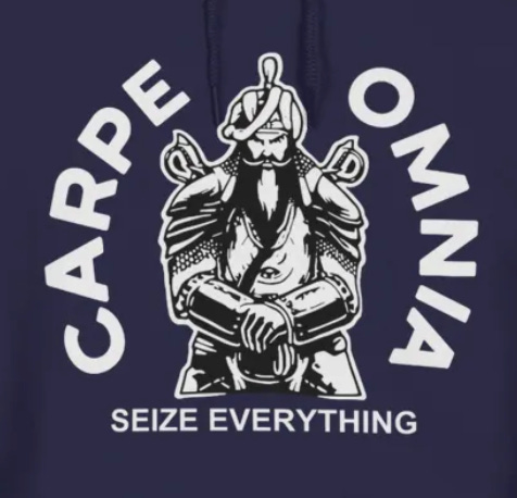 Hari Singh Nalwa featured on the hoodies given to the Dallas Cowboys players to mark the theme for this football season: Carpe Omnia