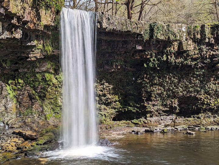 waterfalls in the Brecon Beacons