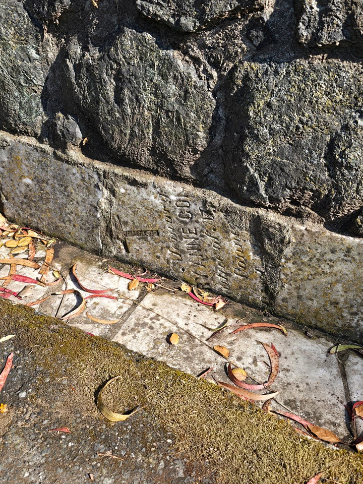 tombstones with inscriptions lining buena vista park in san francisco