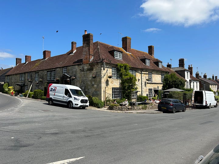 1 The Lamb public house 2 The Grosvenor Arms. Hindon, Wiltshire. Images: Roland's Travels